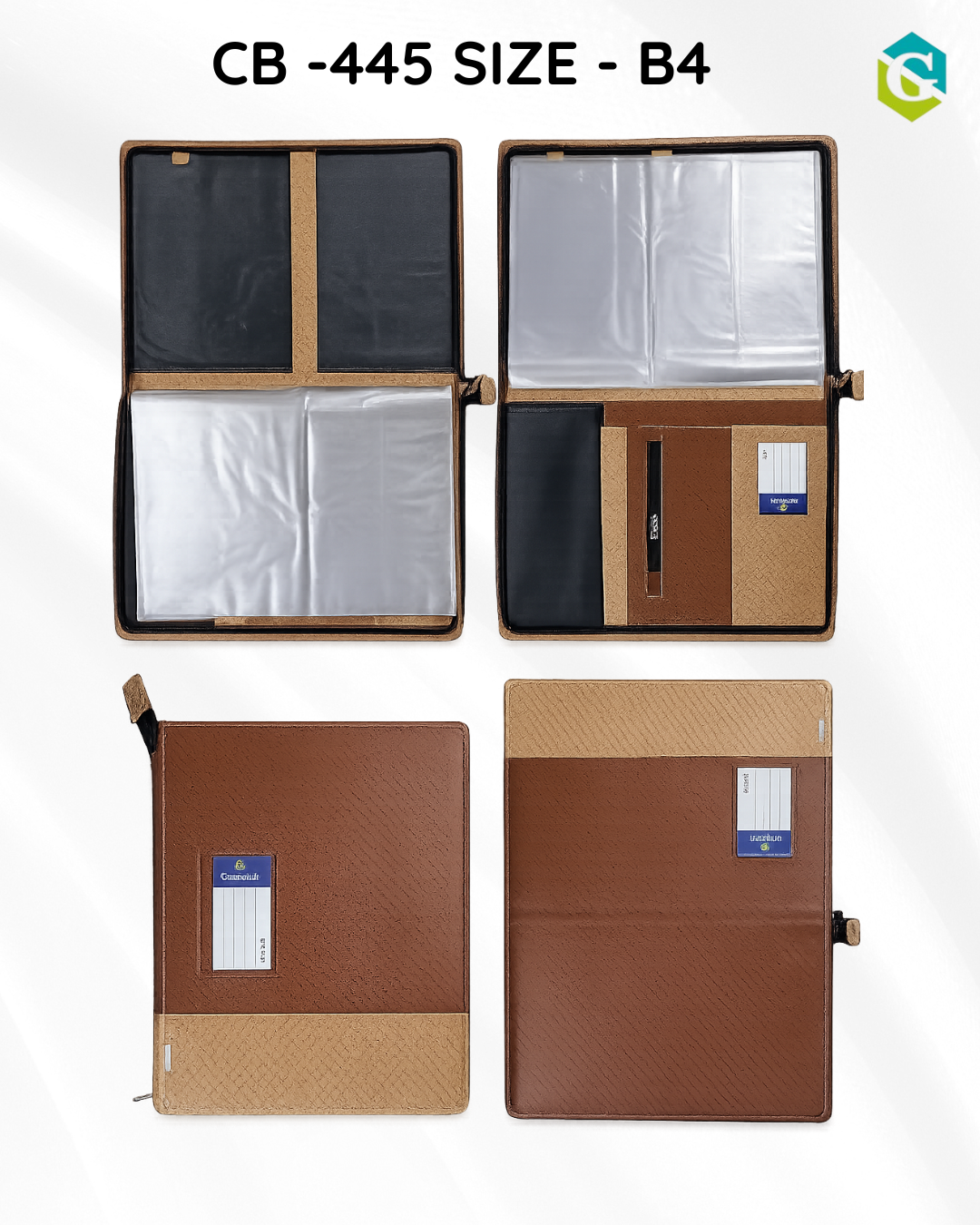 Leather B4 Size Executive Chain Bag Document Folder - CB 445