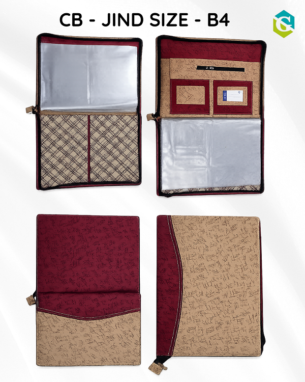 Multipurpose Leatherette B4 Size Chain Bag Document Folders - CB JIND