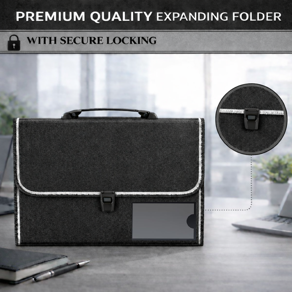 Expandable PP File Folder (13 Pocket) with Handle