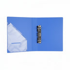 Plastic 2D Ring Binder File A4 Size Durable Document Organizer