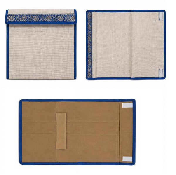 Premium 3 Folding Jute Chain Bag Folder | Professional Document Organizer