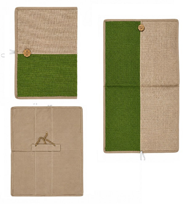 Best Quality Jute File Folder with Chain Closure | Durable Jute Document Organizer