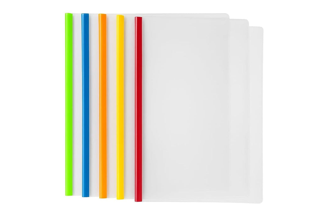 Transparent Plastic Stick Files A4 Size Durable Document Holders