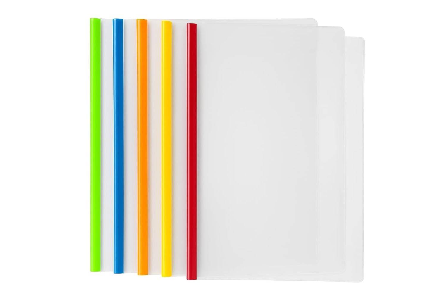 Transparent Plastic Stick Files A4 Size Durable Document Holders