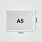 Transparent A5 Size Plastic File Folder - Best Document Organizer
