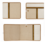 Bukram Patti Jute Folder with Chain Closure | Eco-Friendly Jute Document Folder