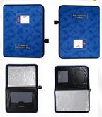 Personalized Leather Chain Folder | Multi-Pocket Document Organizer B4 Size, CB - 201