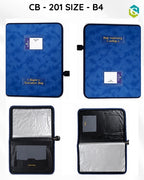 Personalized Leather Chain Folder | Multi-Pocket Document Organizer B4 Size, CB - 201