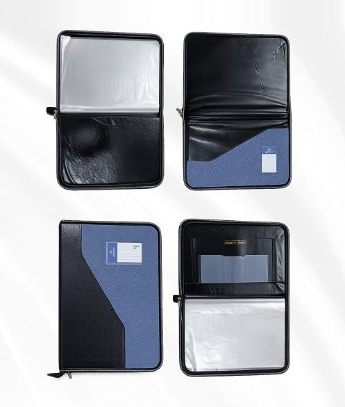 Executive PU Leather Chain Folder B4 Size | Office File Case for Documents CB - 206