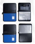 Foolscap Leather Chair Office File Folder | Customized Document Organizer with Zipper CB - 208