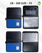 Foolscap Leather Chair Office File Folder | Customized Document Organizer with Zipper CB - 208
