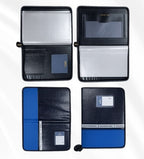 Office Leather Chain Folder with Zip Closure | Business File Organizer - CB 215 FS Size
