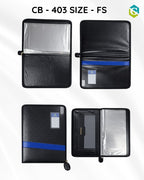 CB - 403 FS Size Leather Chain Folder | Document Portfolio Organizer
