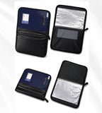 Blue Colour Leather Chain Portfolio with Zipper | Heavy-Duty Document Holder - CB 312