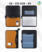 B4 Size Executive Portfolio Leather Chain Folder | Multi-Pocket Organizer CB - 235