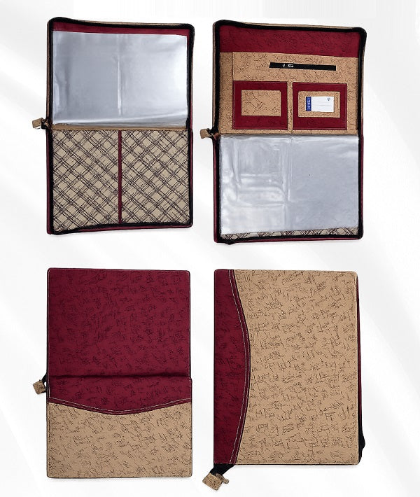 Multipurpose Leatherette B4 Size Chain Bag Document Folders - CB JIND