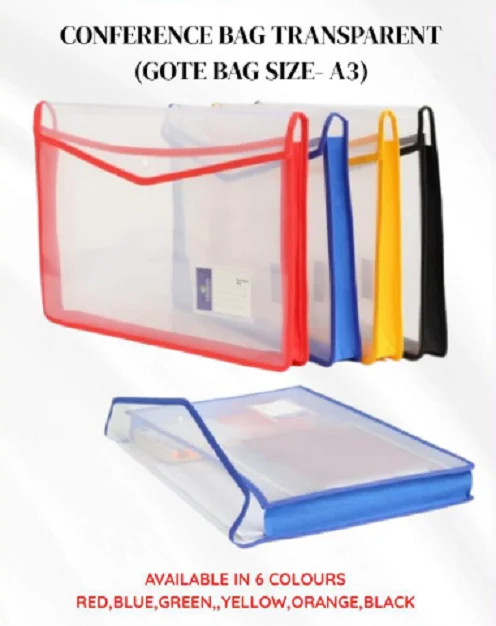 Transparent Deluxe Conference Folder Large Size