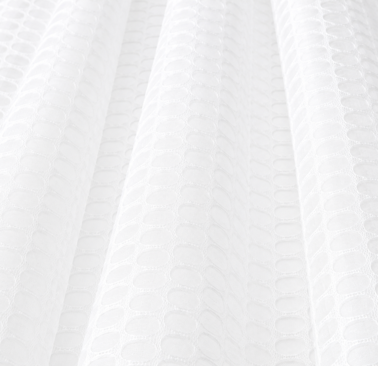 Polyester Net for Hospital Curtains - White Color