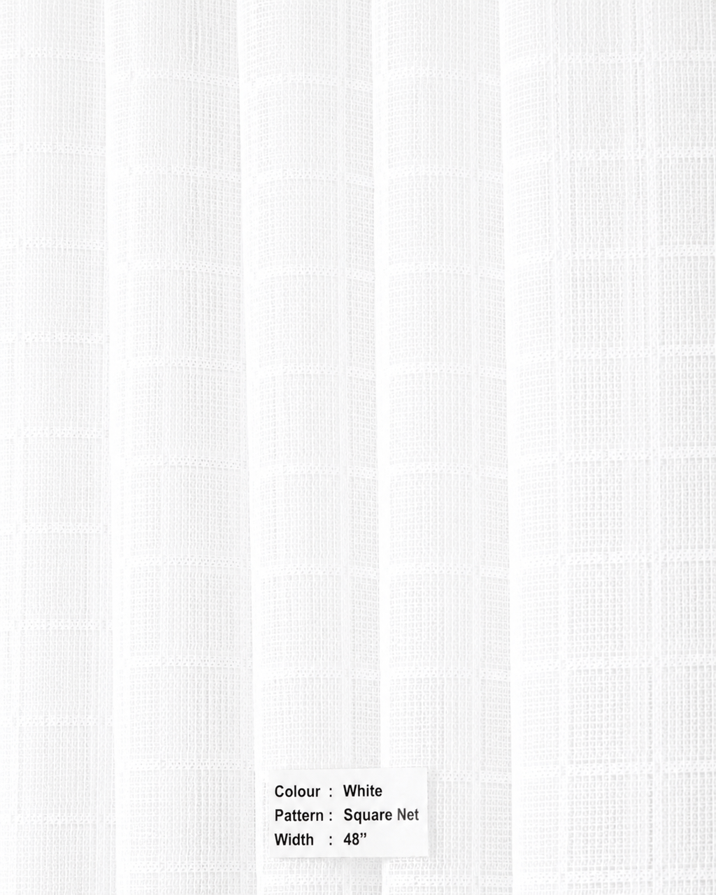 Polyester Net for Hospital Curtains - White Color