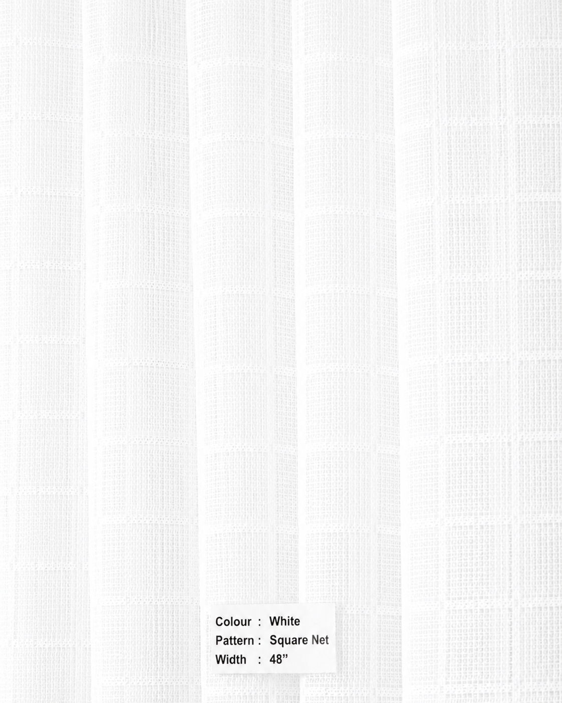 Polyester Net for Hospital Curtains - White Color