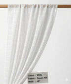 Polyester Net for Hospital Curtains - White Color