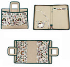 Corporate Gifting Jute Folder with Zip | Dance Printed Jute Bag Folder