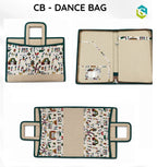 Corporate Gifting Jute Folder with Zip | Dance Printed Jute Bag Folder