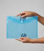 Transparent Plastic Folder A4 Size Clear Document Organizer