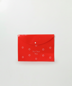 Plastic Button File Folder A4 Size PP Material Transparent Durable Office Document Organizer