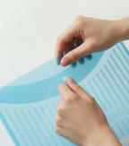Transparent My Clear Bag Lining Print - Button File Folders Document Organizer