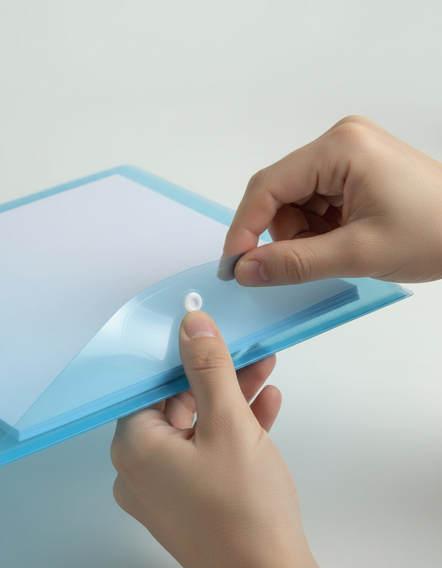 Transparent Plastic Files Folders A4 Size - Office, School & Home Use