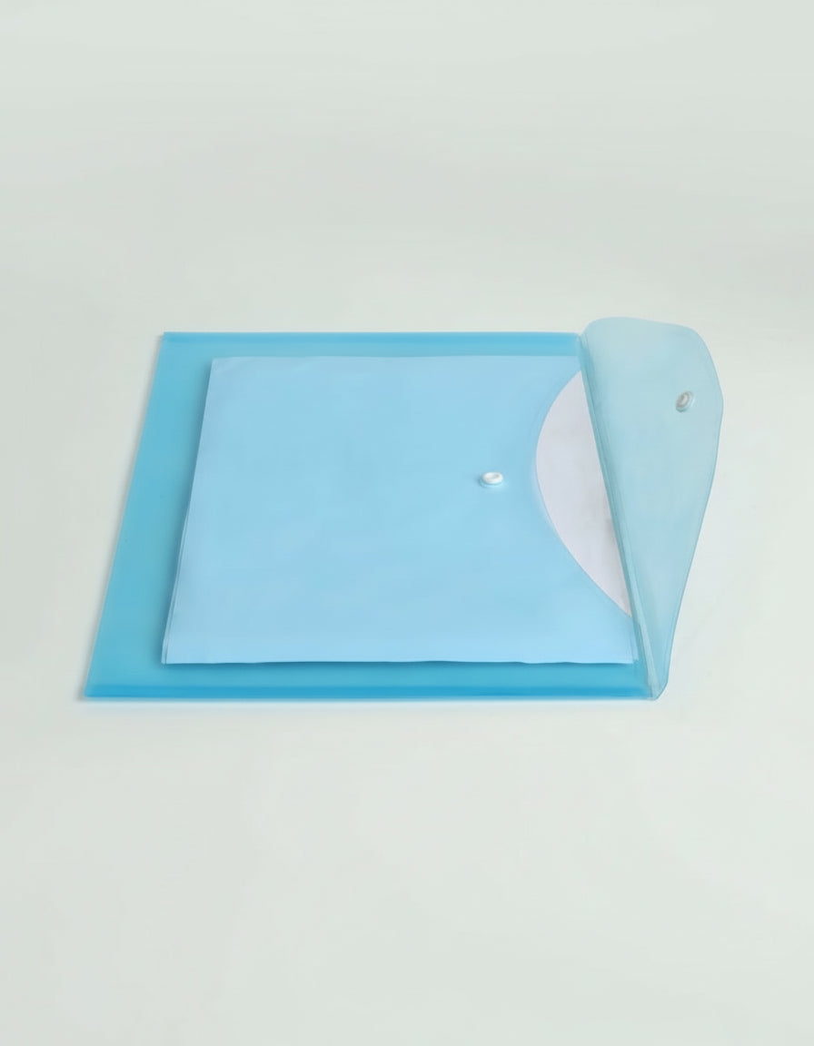 Transparent Plastic Files Folders A4 Size - Office, School & Home Use