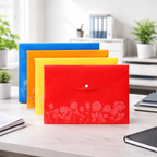Opaque My Clear Bag Folders A4/Legal Size with Rose Print