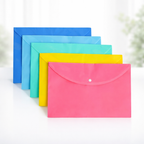 Opaque Plastic Folder Single Pocket A4 Size Durable Office Document Organizer