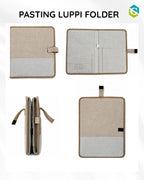 Premium Pasting Puppy Jute Folder for Professional Document Management