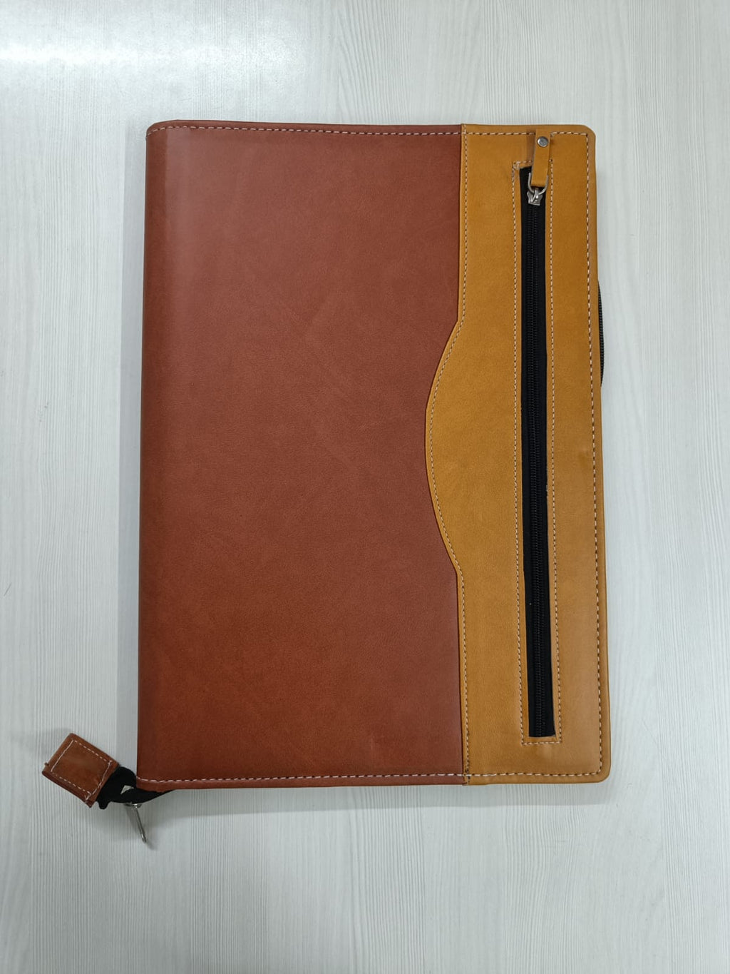 Genuine Leather Chain Portfolio Folder (Pack of 1) – Secure Executive Document Holder