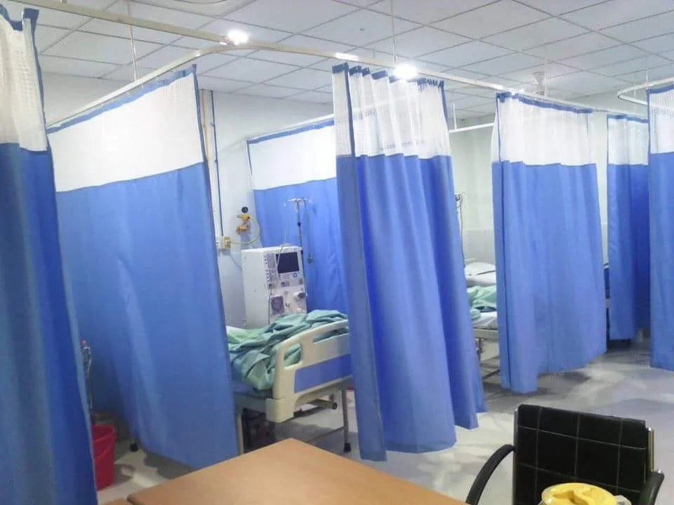 Aluminum Hospital Curtain Track System Adjustable Hight Ceiling Mount