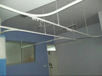 Aluminum Hospital Curtain Track System Adjustable Hight Ceiling Mount