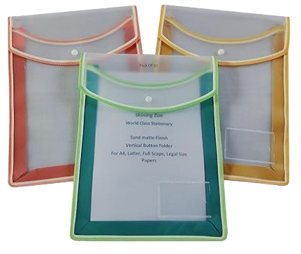Transparent Top Open Conference Folder A4 Size Document Organizer