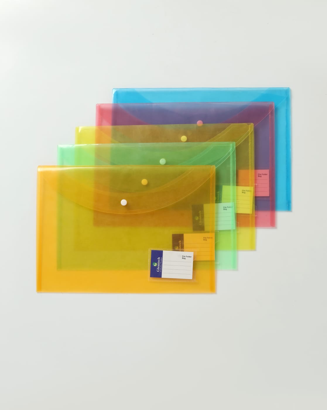 My Clear Bag (MCB - 245) Plastic File Folders with Visiting Card Pocket