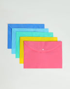 Opaque Plastic Folder Single Pocket A4 Size Durable Office Document Organizer