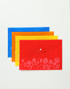 Opaque My Clear Bag Folders A4/Legal Size with Rose Print